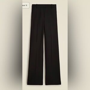 J.Crew Wide-leg trouser in four-season stretch in black